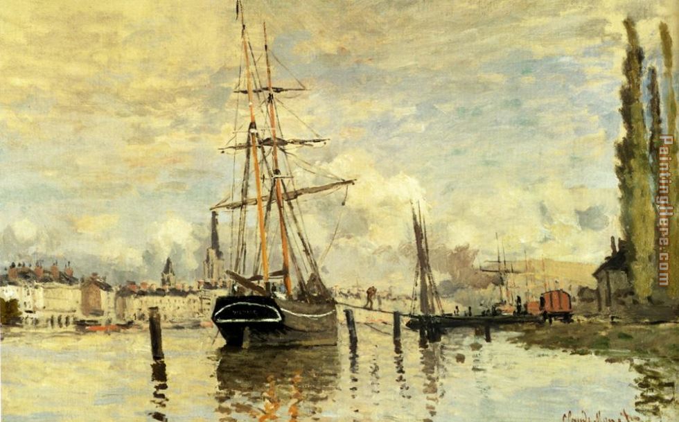 The Seine At Rouen painting - Claude Monet The Seine At Rouen art painting
